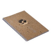 Afdrukken van dierlijke pootaardappelen in zand notitieboek (Rechterzijde)