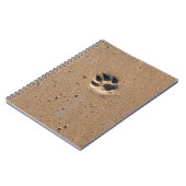 Afdrukken van dierlijke pootaardappelen in zand notitieboek (Linkerzijde)