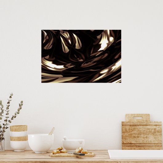 Afdrukken van digitaal Poster - Virtuele kunstschi (Keuken)