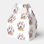 Afdrukken van dog plakband verven bedankdoosjes (Achterkant)