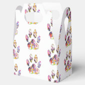 Afdrukken van dog plakband verven bedankdoosjes (Geopend)