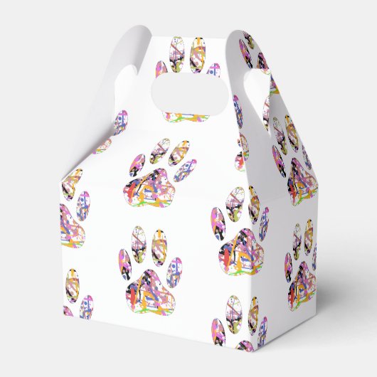 Afdrukken van dog plakband verven bedankdoosjes (Voorkant Zijde)