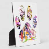 Afdrukken van dog plakband verven fotoplaat (Zijkant)