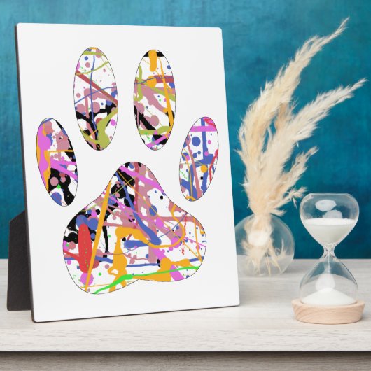 Afdrukken van dog plakband verven fotoplaat (Zijkant)