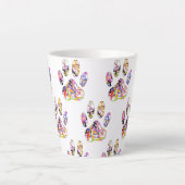 Afdrukken van dog plakband verven latte mok (Voorkant)