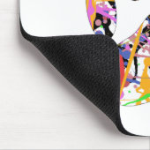 Afdrukken van dog plakband verven muismat (Hoek)