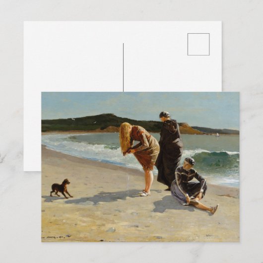 Afdrukken van Eagle Head High-Tide Canvas Briefkaart (Voorkant / Achterkant)