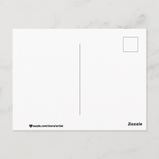 Afdrukken van Eagle Head High-Tide Canvas Briefkaart (Achterkant)