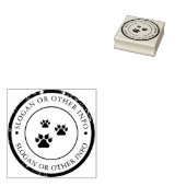 Afdrukken van een vee met rubberen stam personalis rubberstempel (Gestempeld)