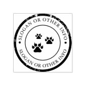 Afdrukken van een vee met rubberen stam personalis rubberstempel (Afrduk)