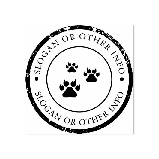 Afdrukken van een vee met rubberen stam personalis rubberstempel (Afrduk)