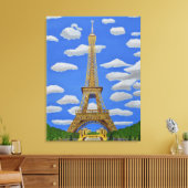 Afdrukken van Eiffel Tower Canvas (Insitu (Woonkamer))