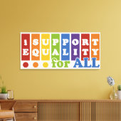 Afdrukken van Equal Rights canvas (Insitu (Woonkamer))