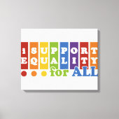 Afdrukken van Equal Rights canvas (Voorkant)