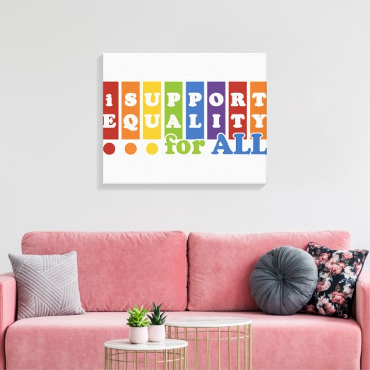 Afdrukken van Equal Rights canvas (Insitu (Woonkamer))