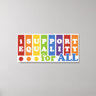 Afdrukken van Equal Rights canvas