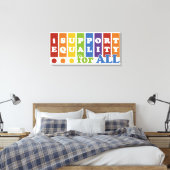 Afdrukken van Equal Rights canvas (Insitu (Slaapkamer))
