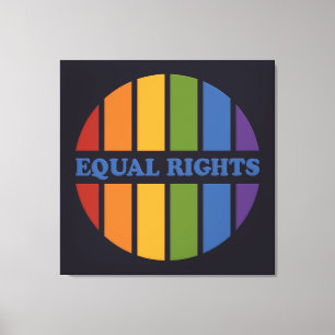 Afdrukken van Equal Rights canvas