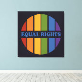 Afdrukken van Equal Rights canvas (Insitu (Houten vloer))