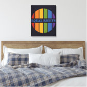 Afdrukken van Equal Rights canvas (Insitu (Slaapkamer))