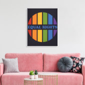 Afdrukken van Equal Rights canvas (Insitu (Woonkamer))