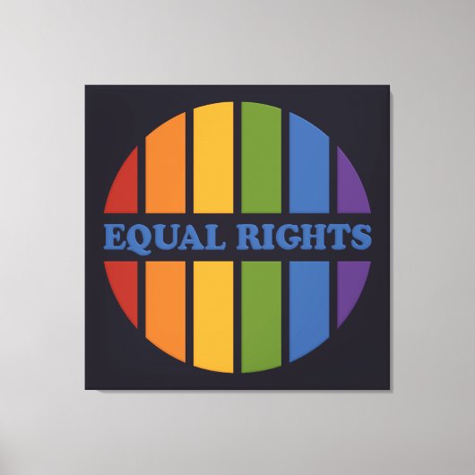 Afdrukken van Equal Rights canvas (Voorkant)