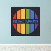 Afdrukken van Equal Rights canvas (Insitu (Houten vloer))