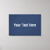 Afdrukken van Faux Blue Jeans Canvas - aangepaste  (Voorkant)
