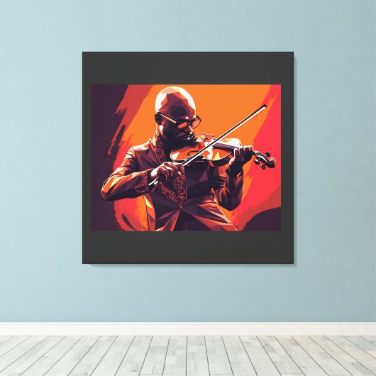 Afdrukken van Faux-verzegeld Canvas (Insitu (Houten vloer))