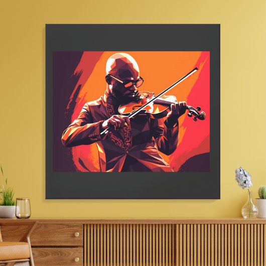 Afdrukken van Faux-verzegeld Canvas (Insitu (Woonkamer))