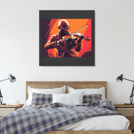 Afdrukken van Faux-verzegeld Canvas (Insitu (Slaapkamer))