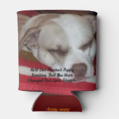 Afdrukken van Faux-verzegeld Canvas Blikjeskoeler (Achterkant)