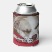 Afdrukken van Faux-verzegeld Canvas Blikjeskoeler (Blikje Achterkant)