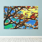 Afdrukken van filialen Canvas (dromen) (Insitu (Houten vloer))