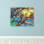 Afdrukken van filialen Canvas (dromen) (Insitu (Houten vloer))