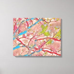 Afdrukken van filialen Canvas (schoonheid) 20 x 16