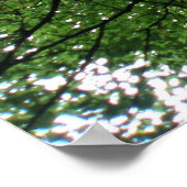 Afdrukken van filialen en bladeren poster (Hoek)