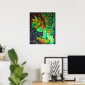 Afdrukken van Fire Fae Canvas Poster (Thuiskantoor)