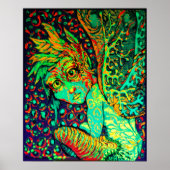 Afdrukken van Fire Fae Canvas Poster (Voorkant)