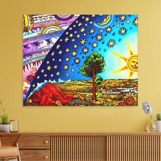 Afdrukken van Flammarion Dome Canvas (Insitu (Woonkamer))