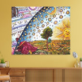 Afdrukken van Flammarion Dome Canvas (Insitu (Woonkamer))