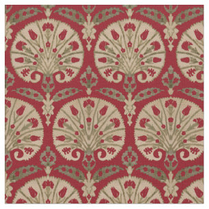 Afdrukken van Floral Fan Pattern uit Bursa, Turkij Stof