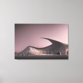Afdrukken van Futuristic Architecture Canvas (Voorkant)