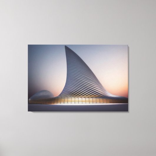 Afdrukken van Futuristic Architecture Canvas (Voorkant)