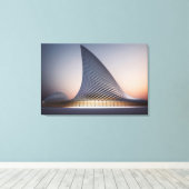 Afdrukken van Futuristic Architecture Canvas (Insitu (Houten vloer))
