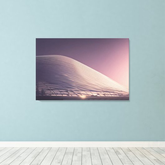 Afdrukken van Futuristic Architecture Canvas (Insitu (Houten vloer))