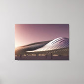 Afdrukken van Futuristic Architecture Canvas (Voorkant)