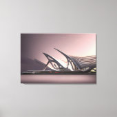 Afdrukken van Futuristic Architecture Canvas (Voorkant)