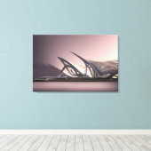 Afdrukken van Futuristic Architecture Canvas (Insitu (Houten vloer))