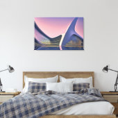 Afdrukken van Futuristic Architecture Canvas (Insitu (Slaapkamer))